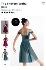 Weissman Skaters Waltz Dance Costume Item 15885 Size XSA