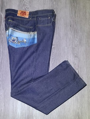 Y2K RED MONKEY COMPANY EMBROIDERED JEANS VINTAGE BAGGY