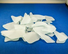 WHITE Frost Beach Sea Glass 1 pound tumbled Glass - MOSAIC - JEWELRY ART