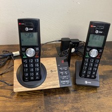 AT T 2 Cordless Phones Answering Machine, Call Blocking, Caller ID CL82267