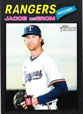 2026 Topps Heritage #98 Jacob deGrom Dark Gray