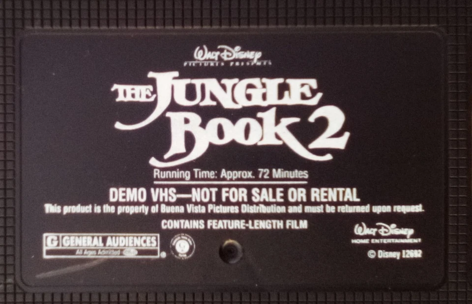 Jungle Book 2 (Gently Used VHS) SCREENING COPY Disney RARE FIND - Image 3 of 4