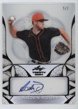 2024 Leaf Trinity Clear Black /7 Landen Roupp #CA-LR1 Auto 6e7