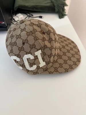 Gucci Cap 25 Gg Canvas Beige Gr. L