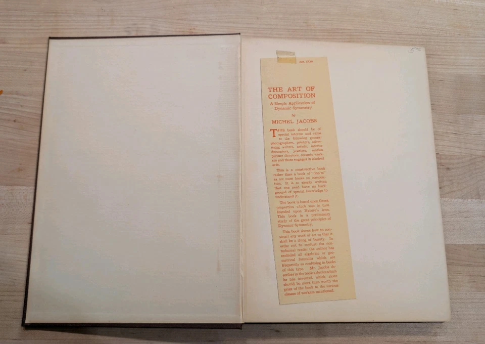 The Art of Composition Michel Jacobs 1st/1st (1926) Art Deco Design - Image 2 of 4