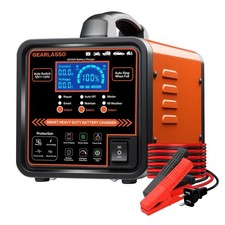 12V 24V Car Battery Charger Heavy Duty, 0-15A Automatic Battery Maintainer wi...