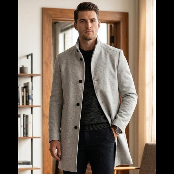 Men JOOP! Coat Grey Wool L