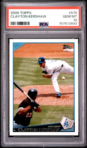 2009 Topps #575 Clayton Kershaw PSA 10