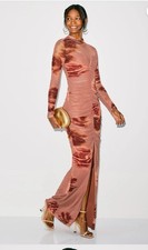 Black Halo Floral Wendy Gown Size 0 MSRP $495