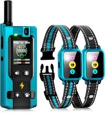 Dog Shock Collar for 2 Dogs 4200FT: Innovative Step Counter Smart Color Screen