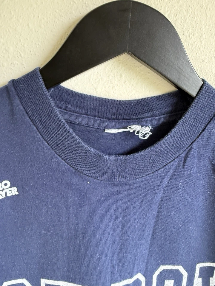 Camiseta De Colección Jugador Profesional Para Hombre Dallas Cowboys Talla Mediana Azul Marino Deion Sanders 1996 Foto 3 de 4