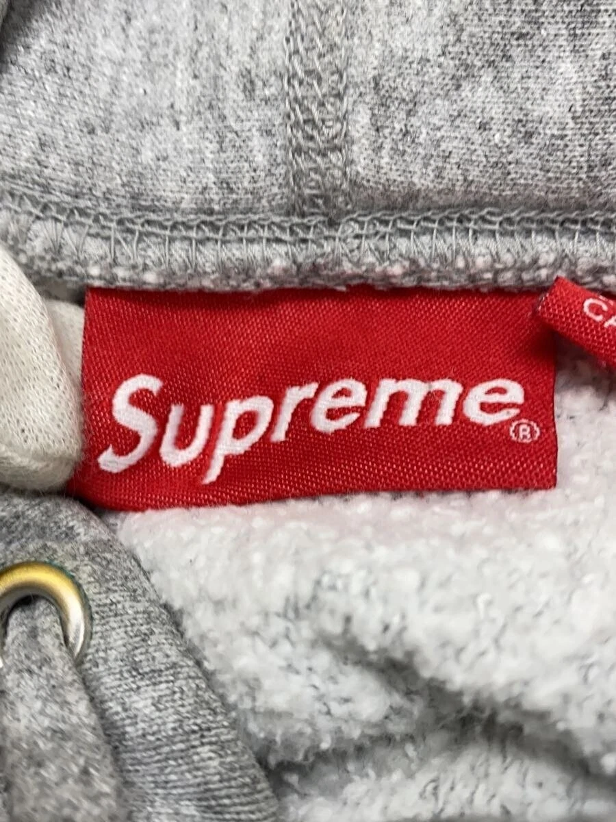 Felpa Supreme con cappuccio argento M usata