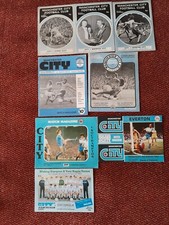 8 Manchester City Programs `1972 – 1985 (includes Charity Shield 1973)