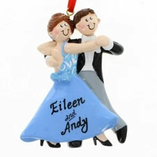 Ball Room Dancers Personalized Christmas Tree Ornament