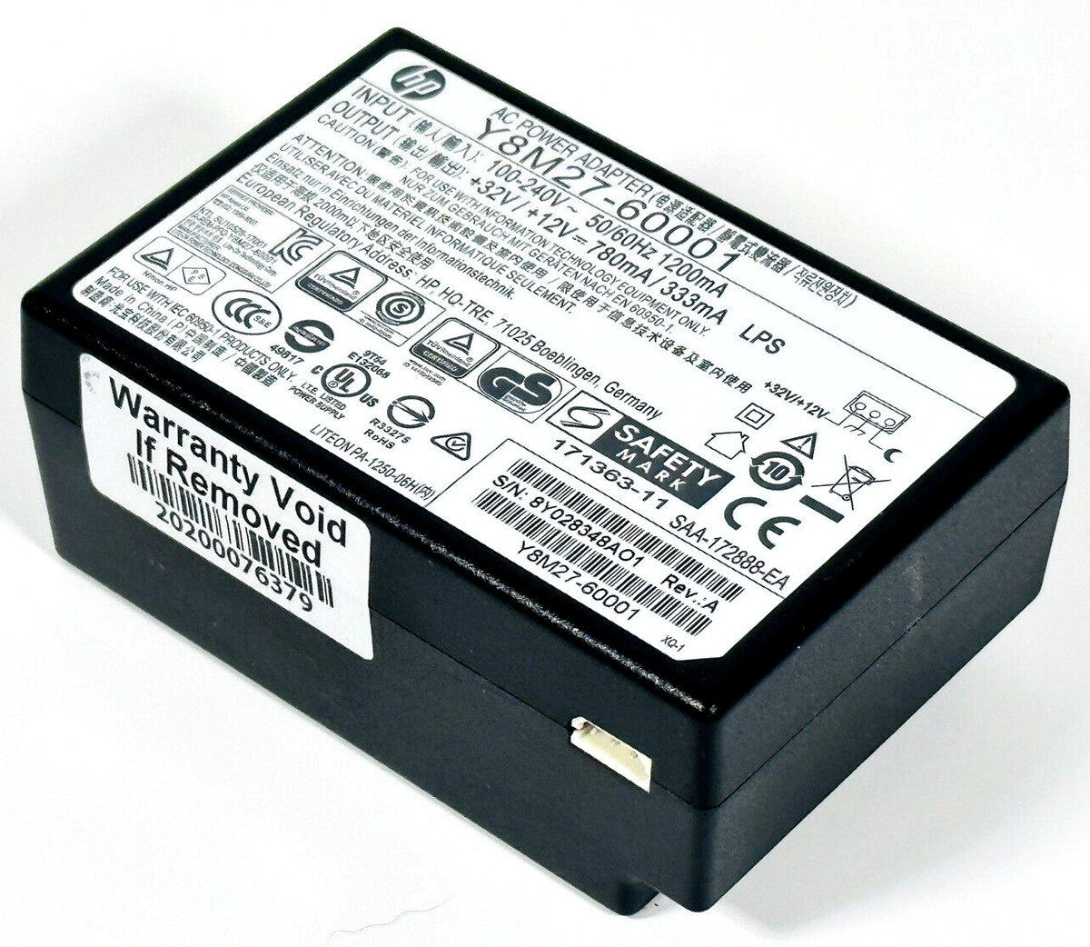 HP Y8M27-60001 Power Supply OfficeJet Pro 9010 9012 9013 9014 9015