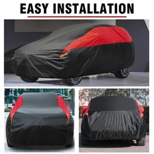 For Jeep Grand Cherokee Full Car Cover Blackred Uv Snow Dust Rain Resistant