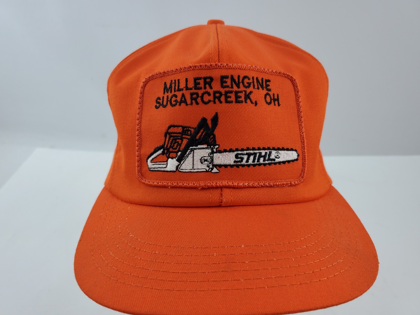 Vintage Miller Engine Stihl Patch Snapback Trucke… - image 2