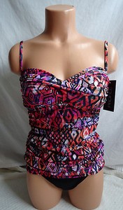 slimming bandeau tankini