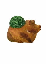 Pig Pottery Planter Big Clay Container Vintage Outdoor Garden Decor