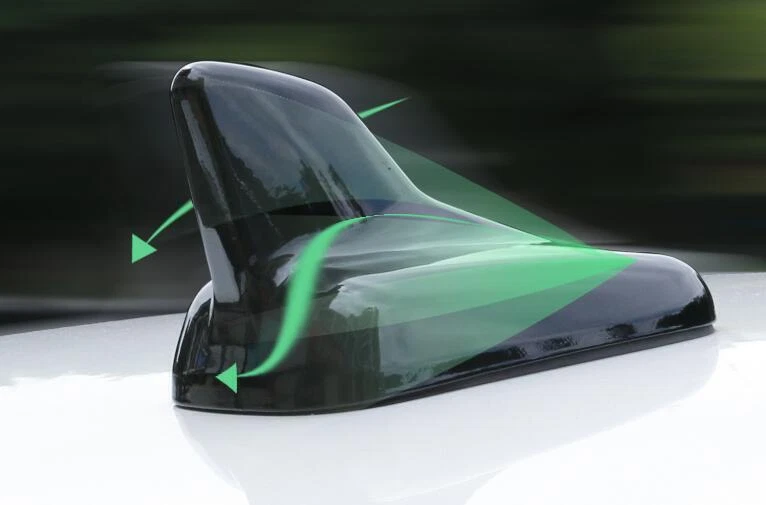 Cubierta aérea de aleta de tiburón negra brillante para Audi Q7/Q5 2016-2019/2018-2023 Foto 4 de 4