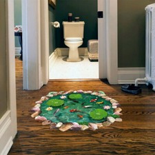 Wallpaper Decal Floor Sticker Waterproof Fish Kitchen Bathroom Home Decoration