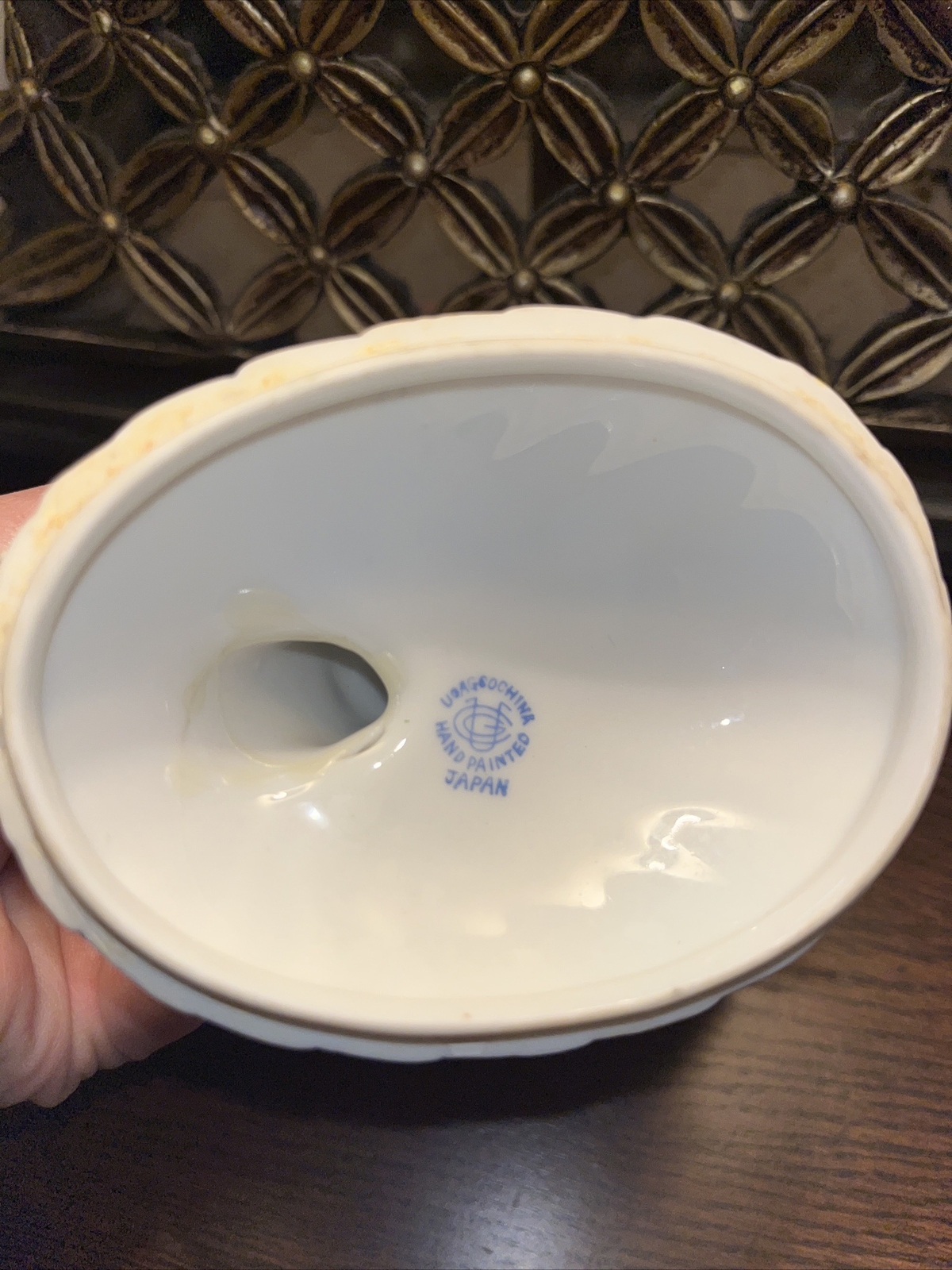 Vintage Ucagco ceramic Japan Fairy trinket box Rare eBay