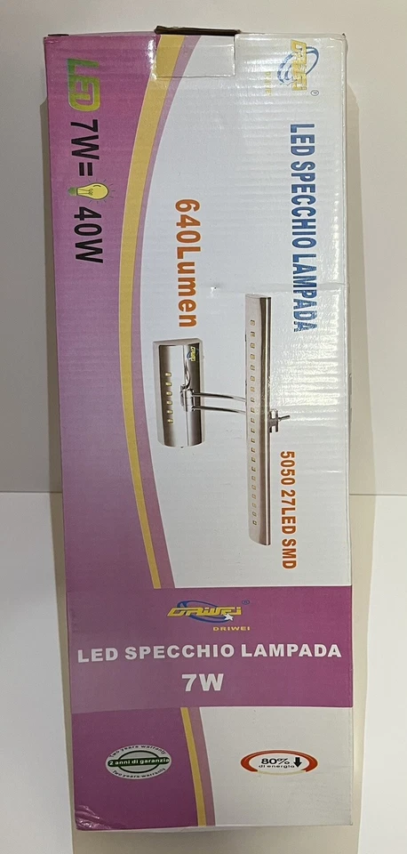 Driwei lampada a led per specchi - Immagine 2 di 3