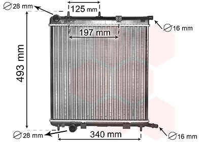 KüHler WasserküHler Passend FüR CitroëN C2 C3 I Peugeot 207 SW 1007 JM FC FN HB-image