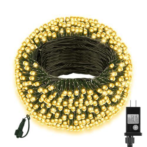Extra Long 132ft Christmas Decorative Mini Lights, 400 LED 400LED Warm White