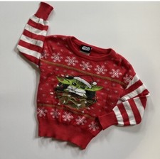 Star Wars Baby Yoda Grogu Holiday Ugly Christmas Sweater Infant Toddler 18m