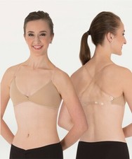 Body Wrappers 283 Women's Large Nude Deep V Convertible Halter or Camisole Bra