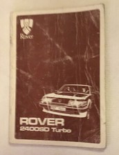 DIESEL ROVER 2400 SD TURBO Repair Manual Supplement.