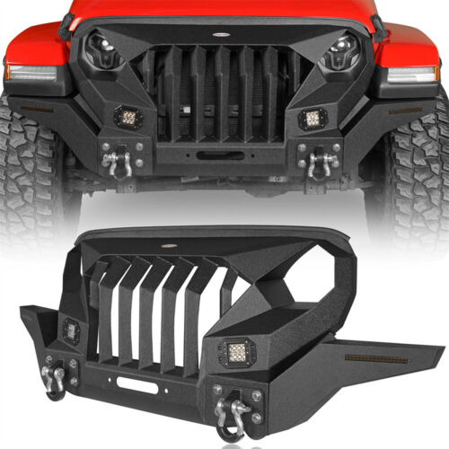 Mad Max Grille Style Front Bumper for Jeep Wrangler JL 2018-2023 &  Gladiator JT 782950221239 | eBay