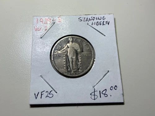 1929-S (Var. 2) United States Standing Liberty Quarter 25c