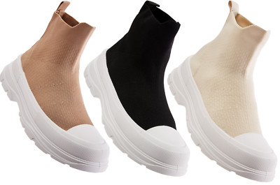 Flache Damensocken Turnschuhe Sneakers Knöchel bequeme Pumps Schuhe Stiefel