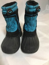 Sporto Toddler Little Girls Boots size 7 Teal blue black Excellent SHARP