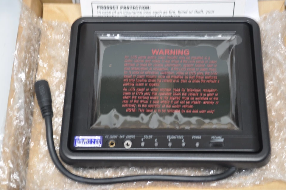 NEW Audiovox MM56A Movies 2 Go Headrest 5.6” TFT LCD Monitor 12v - Image 2 of 4