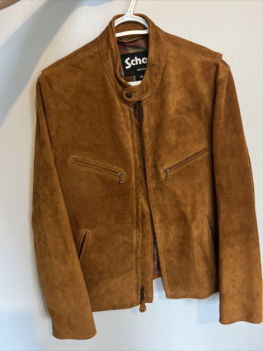 Schott USA 331 Cafe Roughout / Suede Racer Medium | eBay