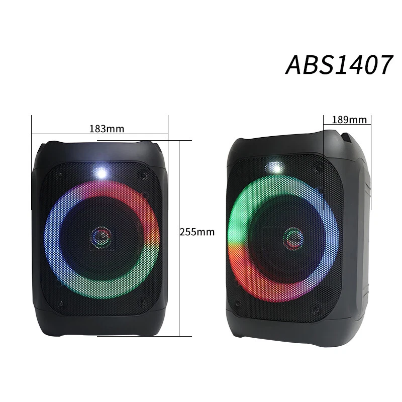 NEW Bluetooth ABS1407 Portable Party Speaker with RGB Lighting by SING-E - image 2 of 4