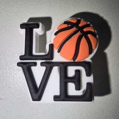 ''LOVE'' Basketball/Sport Charms für Crocs, Bubble Slides, Sandalen & Clogs