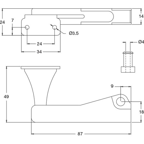 Jayco Spare Part Overhead Cupboard Door Supports Adjustable Lift Up
