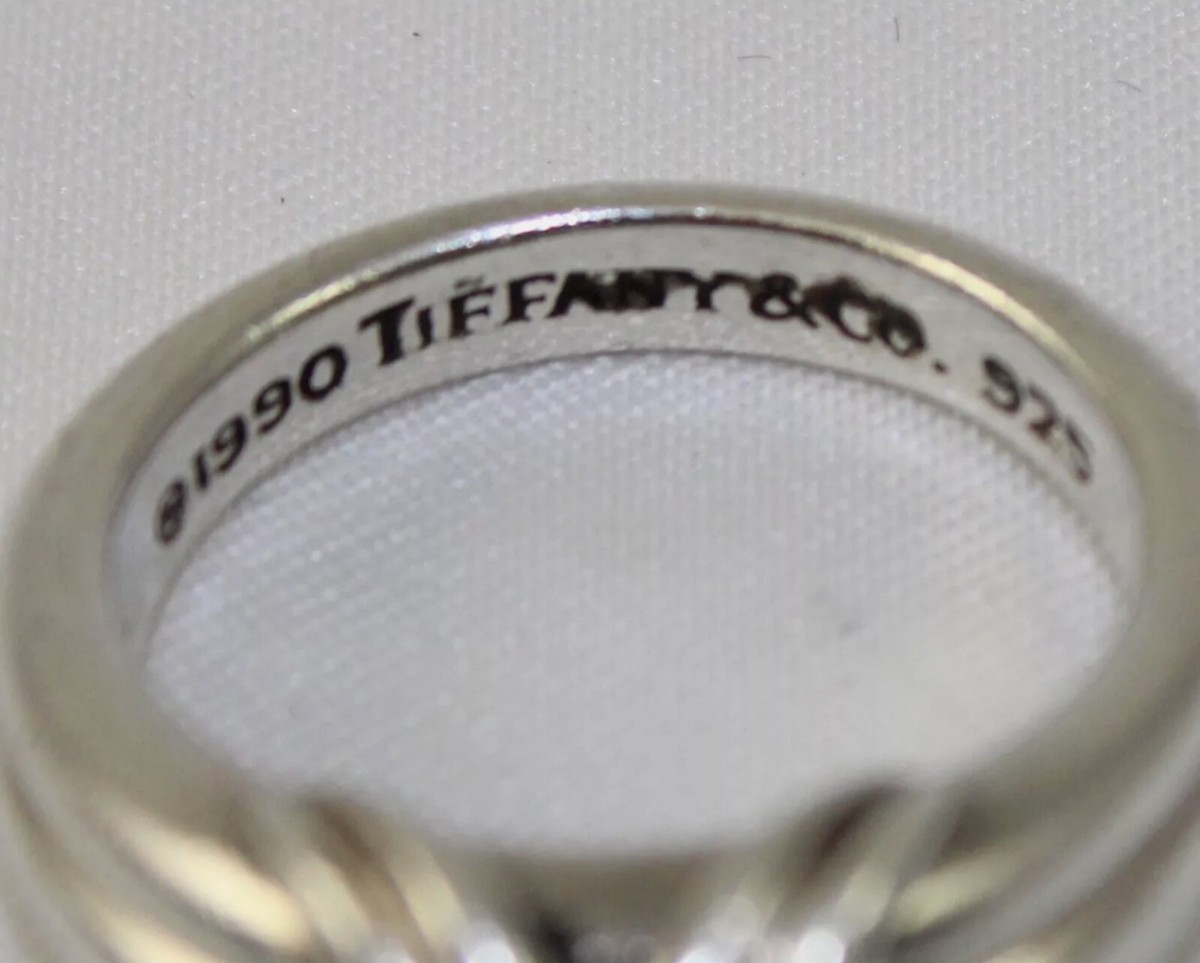 Tiffany 純銀　ミニトレイ TIFFANY&Co.] Tiffany Return To Mini Heart Tag Beads Blue