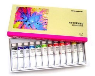 Yejeon Wasser Marmorierfarbe 12 Farben Tube Set / 12ml Marmor Set