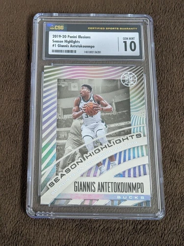 2019-20 ILLUSIONS SEASON HIGHLIGHTS CGC 10 GIANNIS ANTETOKOUNMPO BUCKS