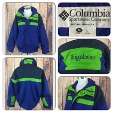 EXC COND VTG COLUMBIA MENS MEDIUM BUGABOO WATER RESISTANT SHELL RAIN SKI JACKET