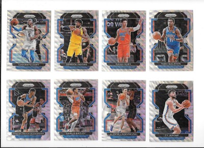 2021-22 PRIZM SILVER WAVE THUNDER TEAM SET (12) 4 RC'S,SHAI GILGEOUS-ALEXANDER