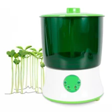 2-Layer Bean Sprouts Machine Auto Electronical Bean Seed Sprout Maker 110V 20W