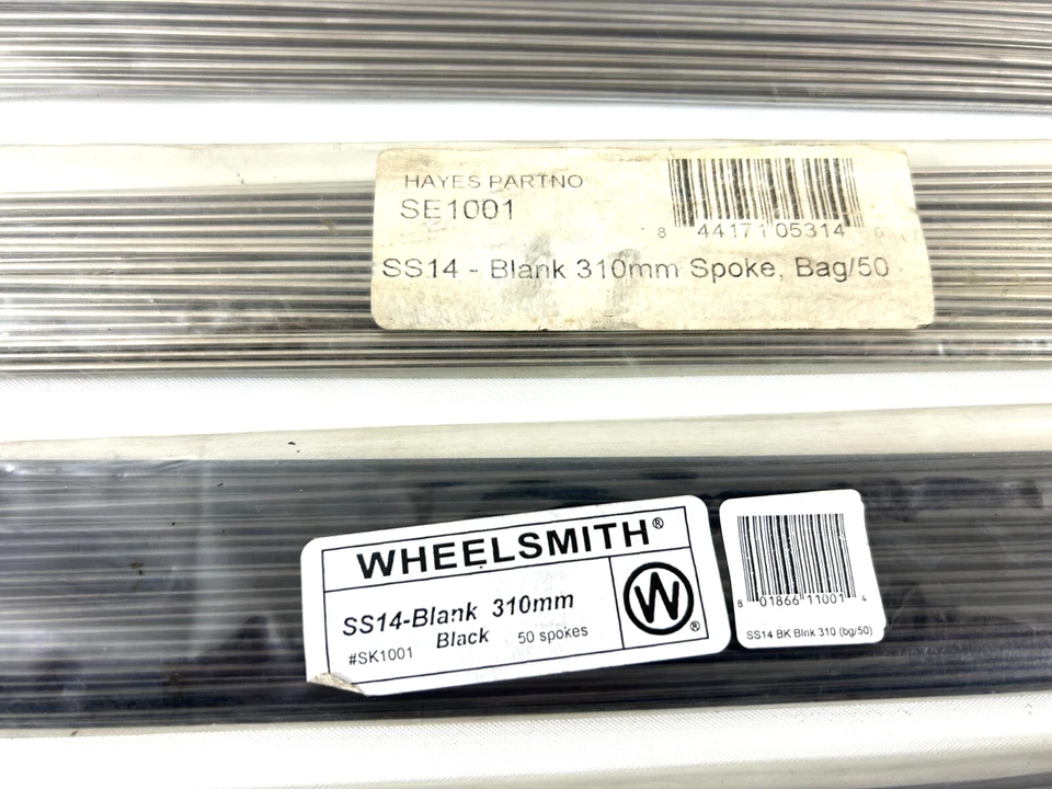 Wheelsmith SS14 310mm Blank Spokes Nipples Bicycle Bike MTB Touring BMX Lot 250 - Image 3 of 4