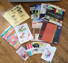 14 Lbs Scrapbook Paper Sheets Mixed Lot Brands / Types Plus Extras
