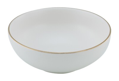 Creatable Industrial gold Schale Steinzeug creme matt